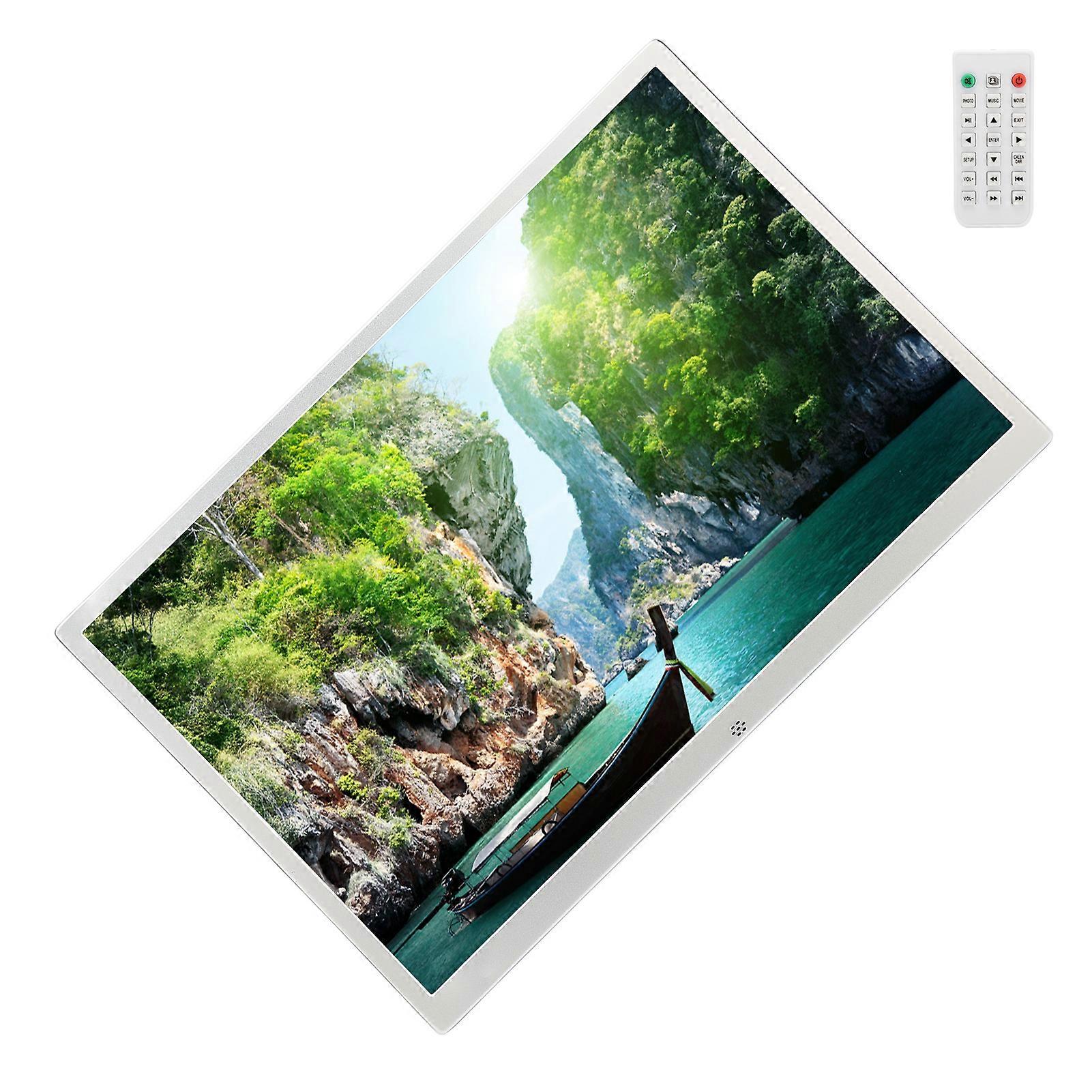 Moldura digital de 17 polegadas 1440x900 HD Slim Multifuncional Digital Frames para Home Office 100240VUK Plug
