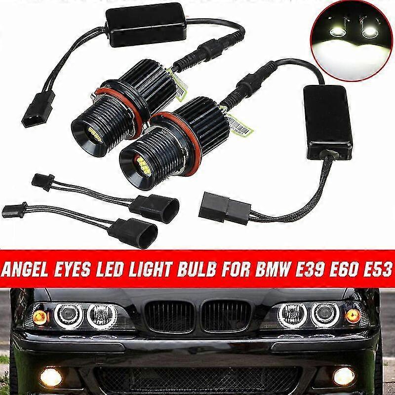 2 Lampadine Angel Eyes Halo LED Congelate Bianche Per BMW E39 E60 E59 - Foto 7