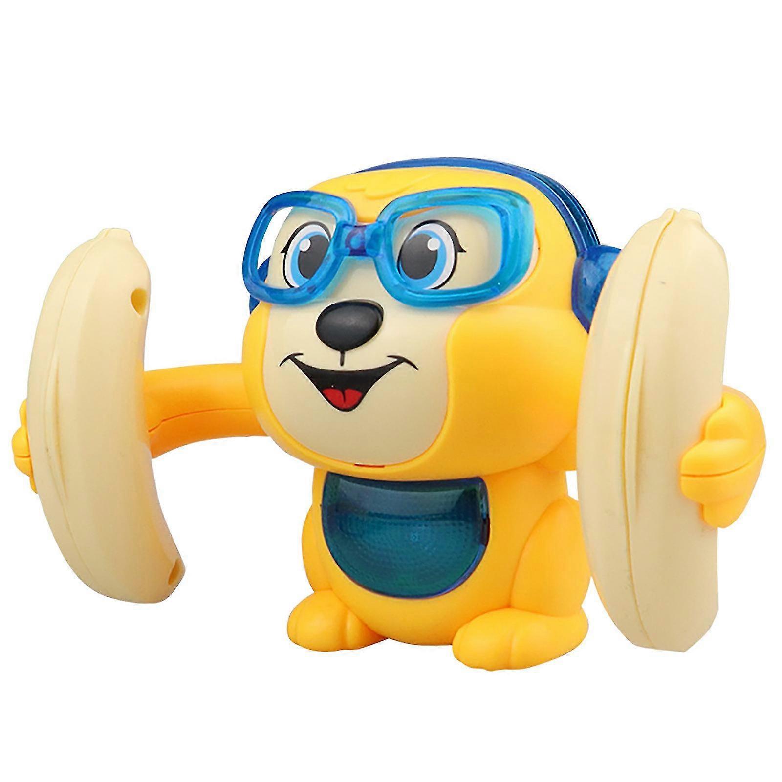 electric flipping dancing toy rolling monkey, voice control , funny with music