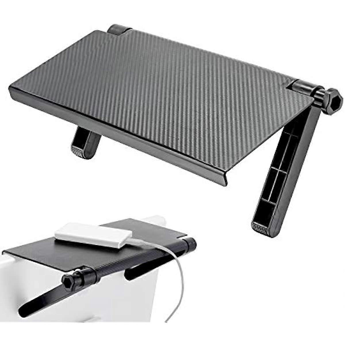 TV Top Shelf for Cable Box Computer Monitor Screen Caddy Top Shelf Mount Office Desk Storage Organizer Rack Universal 13 6 inch