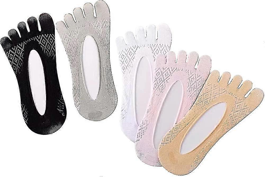 Toe Socks, 5 Pairs Five Finger Socks Athletic For Women