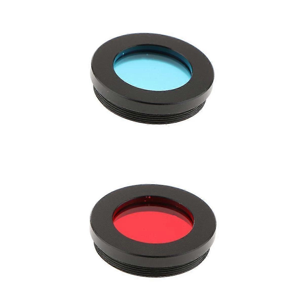 2pcs 1.25" Color Filter Kit Set For Astronomy Telescope Eyepieces Lens Lunar