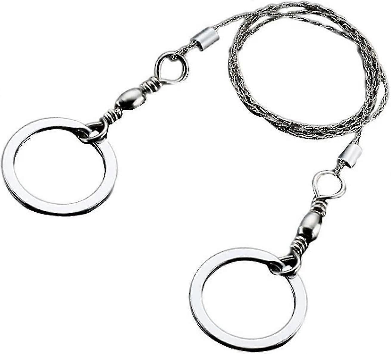 Hand Chain Saw Wire Saw Stainless Steel Pocket Wire Saws Rope Blade Chain Survival Tool With Finger Handle Pocket Wire Saw For Outdoors Emergency Surv
