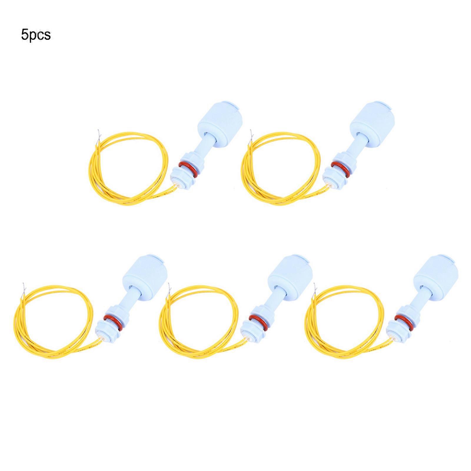 5pcs PP Plastic Float Switch Water Tank Pool Liquid Level Sensor Controller Blue P5210