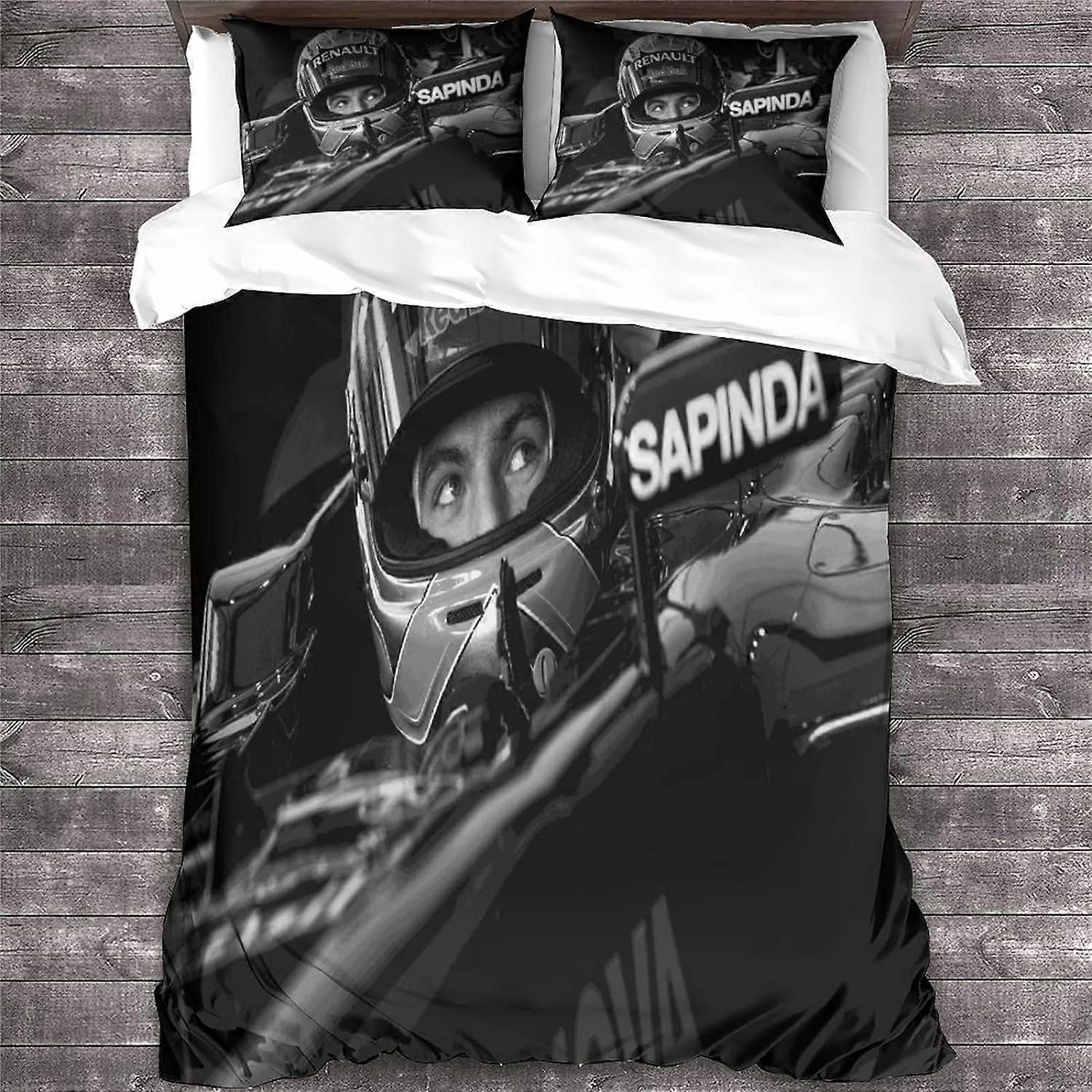 F D Racing Print Bedding Set Formula Duvet Cover Set,Microfiber Duvet Cover Sets,Soft and Comfortable Kingxc 135*200CM