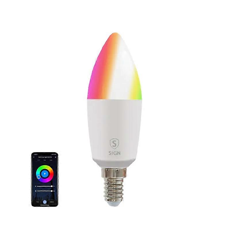 Smart Dimmable RGB LED Bulb C37 4.5W E14