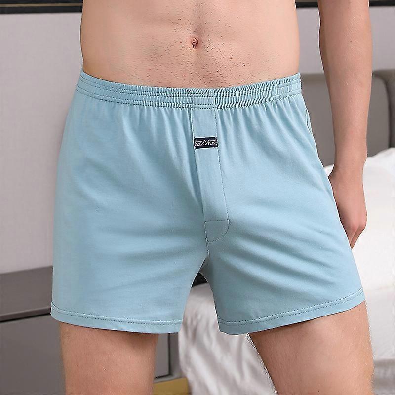 100% bomull Män Pyjamas Shorts Sommar Solid Elastisk Midja Korta Byxor Casual Andningsfunktion 3D Grenbottnar Nattkläder Pijama Hombre