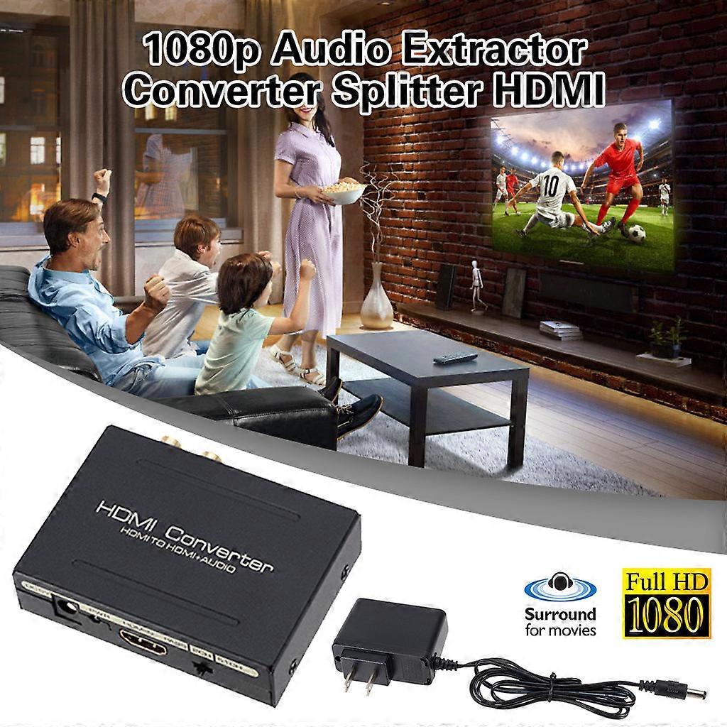 1080p audio extractor converter splitter HDMI to HDMI and optical SPDIF RCA L/R