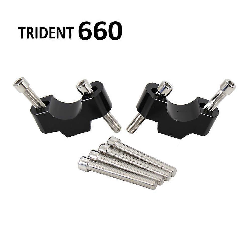 Redkid Motorcycle Handlebar Riser 28MM Drag Handle Bar Clamp Extend Adapter Fit For Trident 660 2021