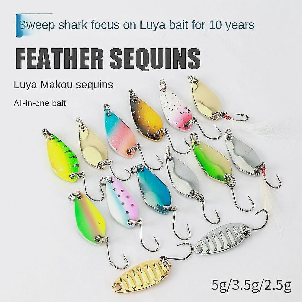 Forellenfischen Köder Haken, Löffelköder Spinner Forellenfischen, bunte Metallköder für gepflückte, Mini-Angel-Spinner-Kit für Forelle, harte Köder Einzelhaken