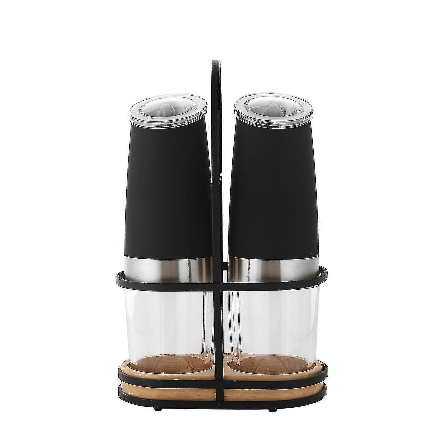 Electric Pepper Grinder 2 Pcs Stainless Steel Automatic Gravity Induction Kitchen Spice Grinder Tools