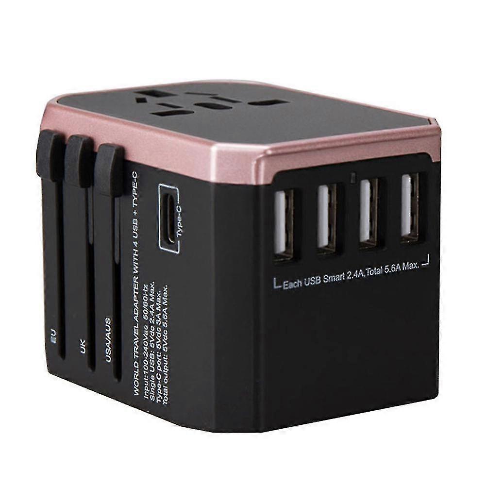 Universal Multi-plug Adapter Charger 4usb Conversion Plug Abroad Conversion Socket Converter
