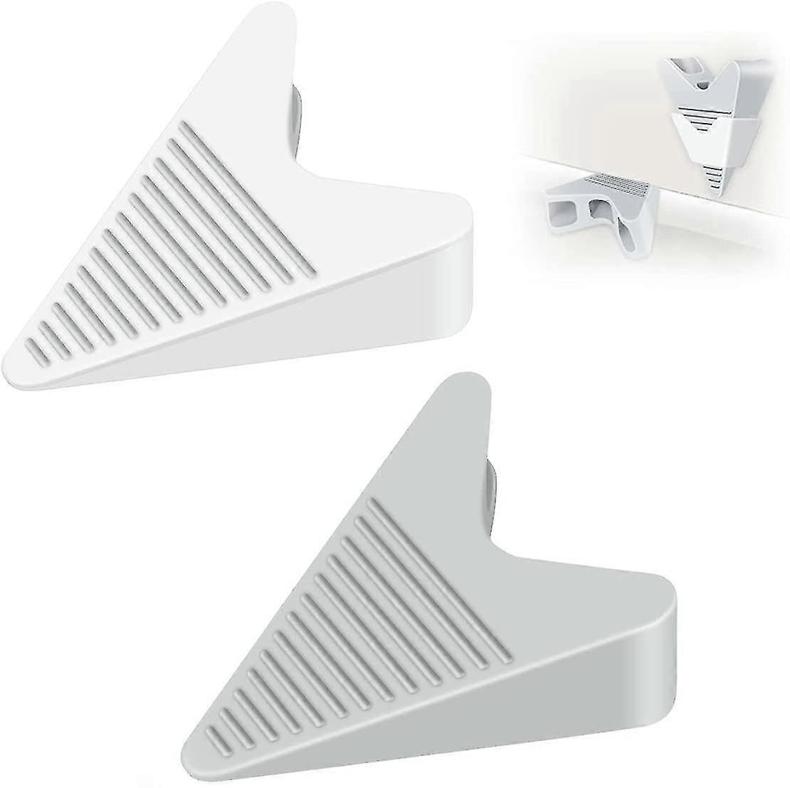 Door Stopper Wall Protector Security,2 Pack Heavy Duty Door Stops Rubber Door