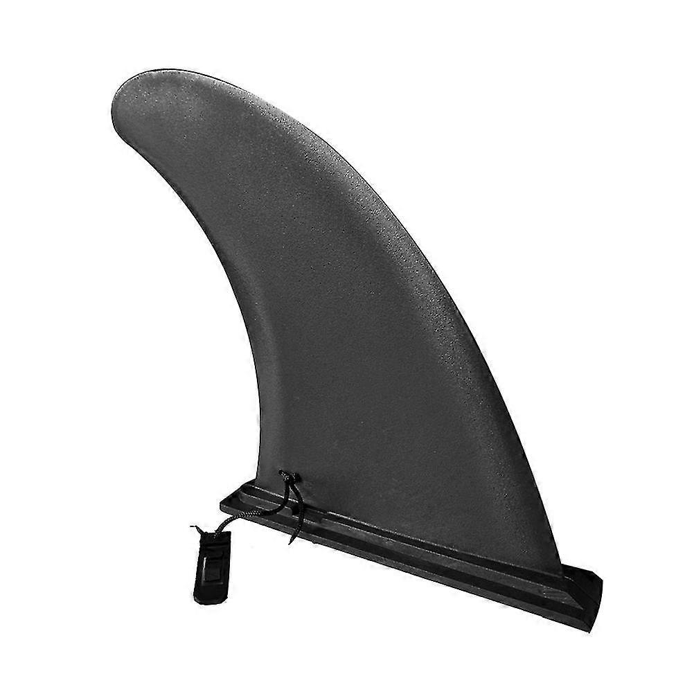 1pc inflatable surfboard caudal fin marine sup slide-in large fish fin detachable splitter paddle (black)