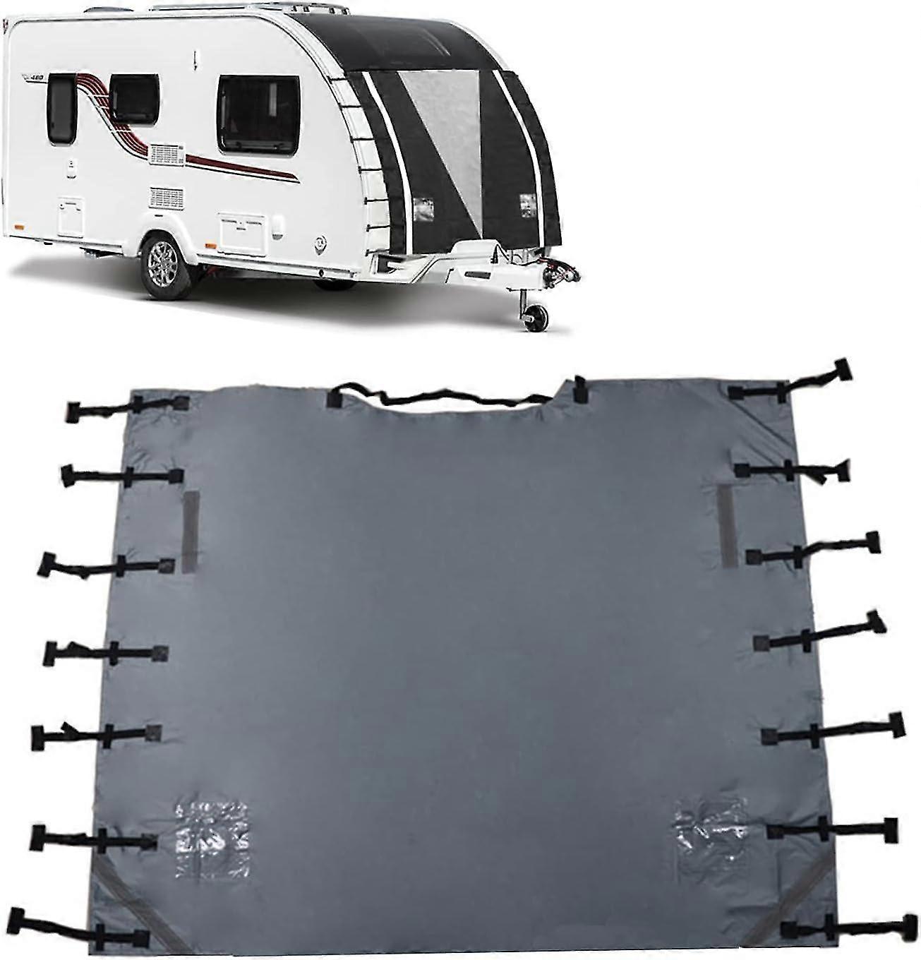 Κάλυμμα τροχόσπιτου - Βαρέως Τύπου - Αδιάβροχο - Ανθεκτικό στο Σχίσιμο - Αναπνέει - 220cm X 175cm - Γκρι