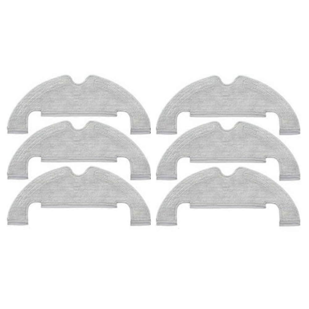 6pcs Washable Mop Cloth For Bot D10 Plus Rls3d Robot Vacuum Cleaner Replacement Spare Parts