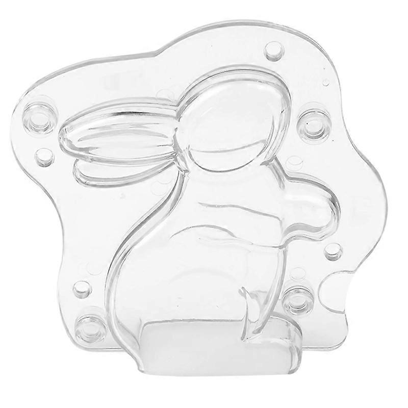 Chocolate Mold Reusable 3D Rabbit Shape Plastic Decoration Cake Baking Mould for Easter KAESI