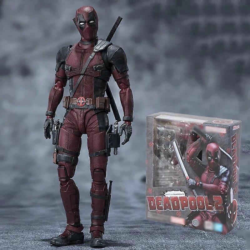 Anime Marvel Comics Figures X-Men SHF Deadpool 2 Action Figures Once Upon A Deadpool Movable PVC Model Collection Ornamen Toys