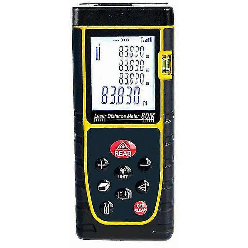 Laser Distance Meter 40m Portable High Precision Laser Distance Meter Infrared Measuring Meter, Yellow
