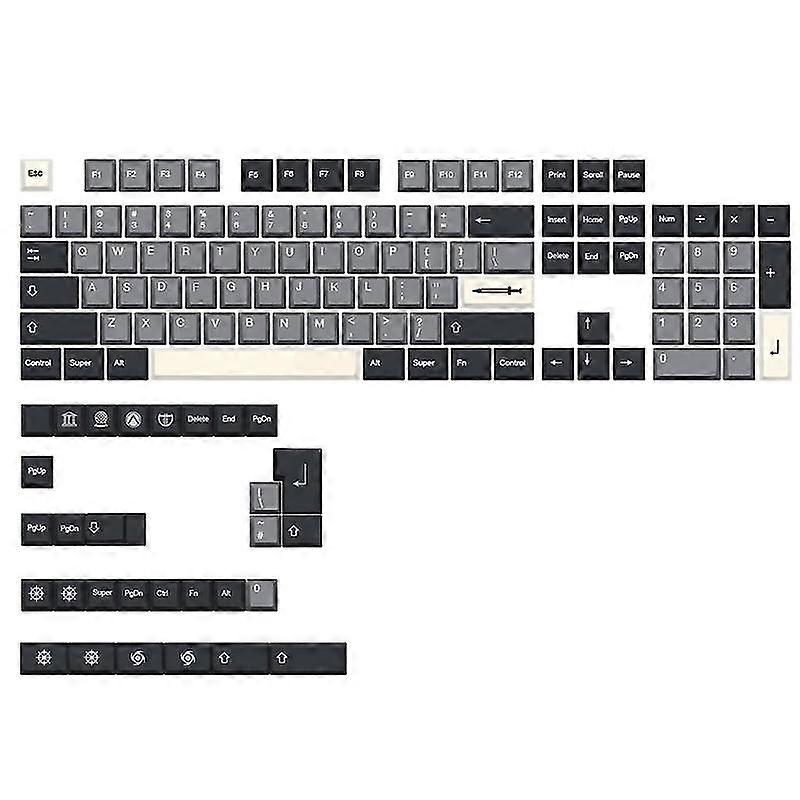 Sword Keycaps Cherry Profile 134 Keys Dye-sub Keycaps Dz60 Gk61 Sk61 Layout
