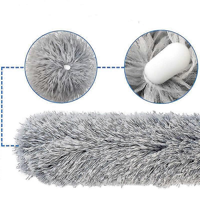 Telescopic Microfibre Duster Dusting Brush With Flexible Corner Broom Effortlessly Removes Dust And