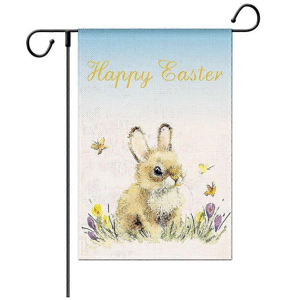 Innovative Easter Decoration Garden Flag Strong Linen