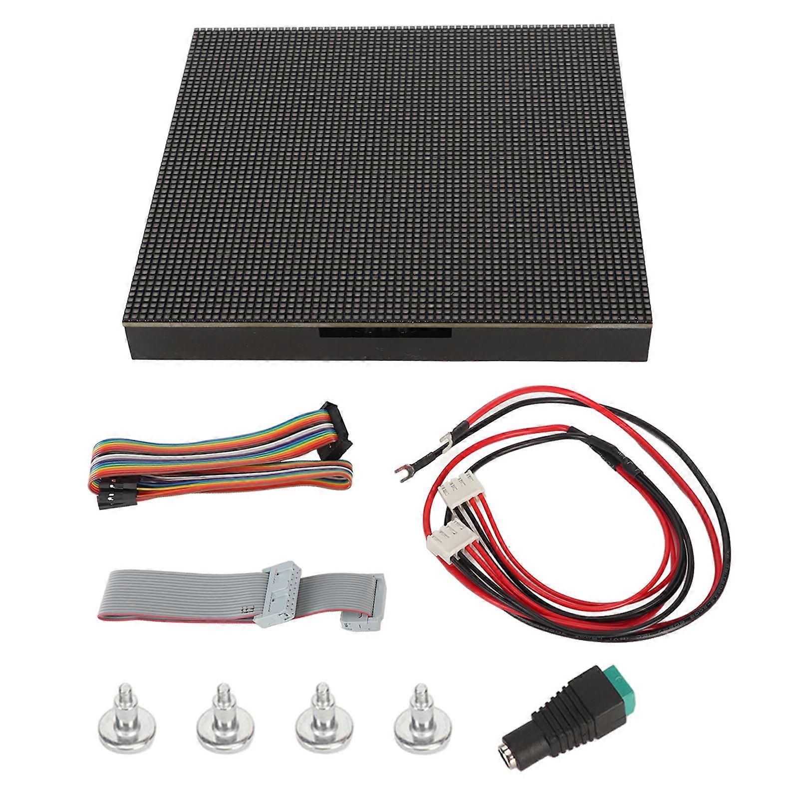 RGB-Vollfarb-LED-Matrix-Panel 64x64 4096 Punkte 2 mm Raster einstellbare Helligkeit LED-Punktmatrix-Anzeige