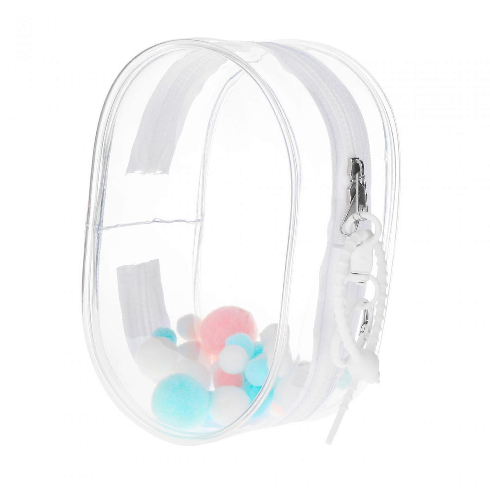 Mini Doll Storage Bag Dustproof Display Case for Figures for Doll Collectors medium White