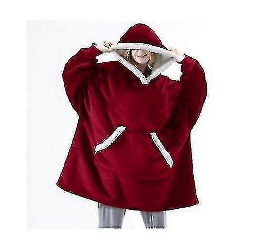 Polar Fleece Thick Robe With Hood