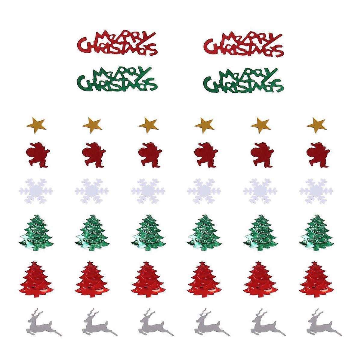 2 Package Christmas Sequins Colorful Confetti DIY Accessory (Mixed Style)