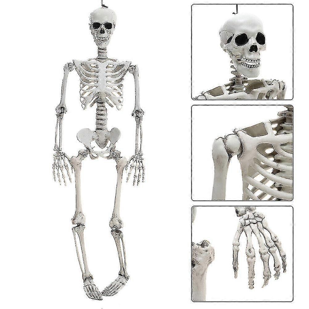 90cm Full Size Poseable Human Prop Skeleton Party Haunted House Decorations