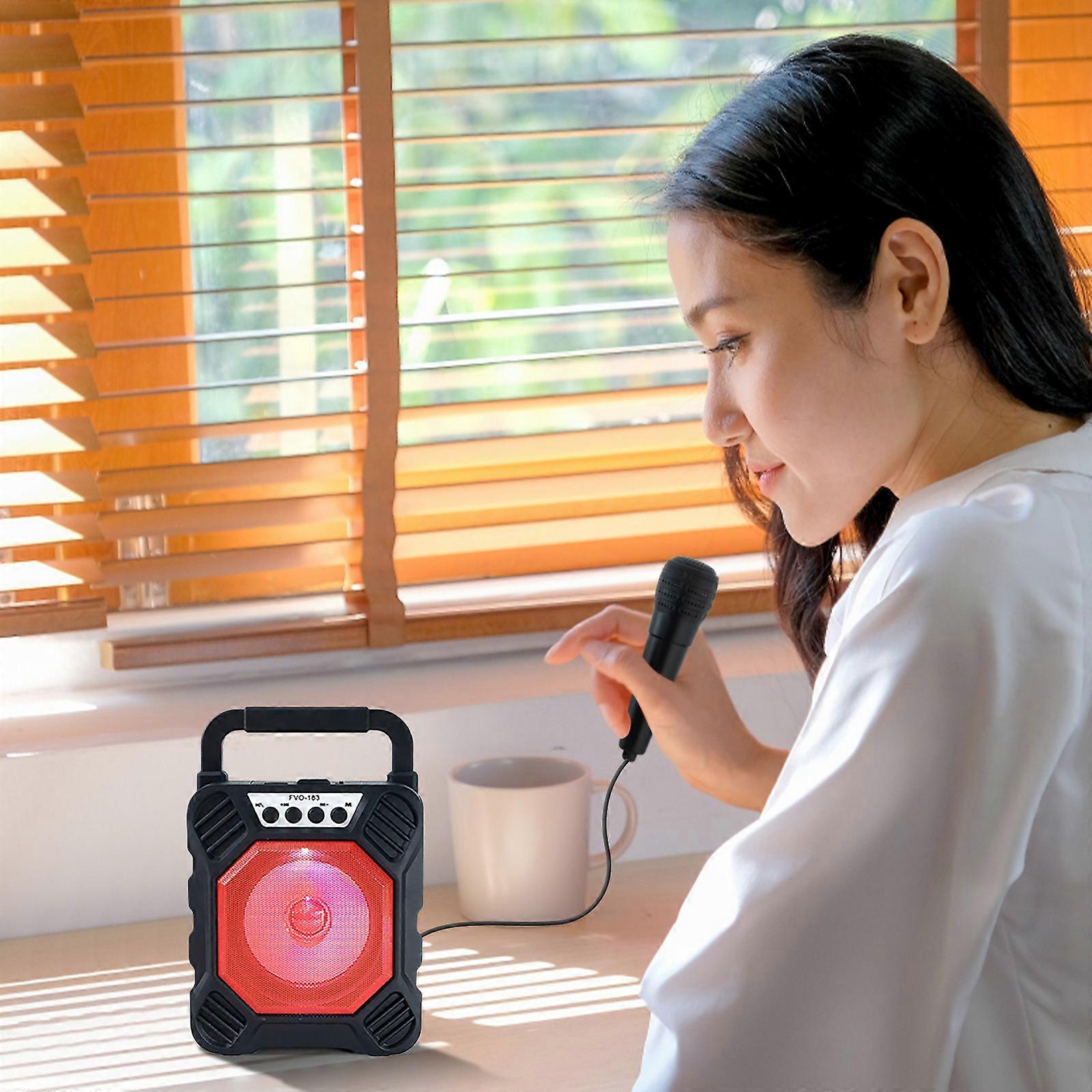 New Bluetooth Speaker With Microphone Outdoor Bluetooth Subwoofer Speaker Cool RGB Luminous Light Effect Wireless Bluetooth Speaker