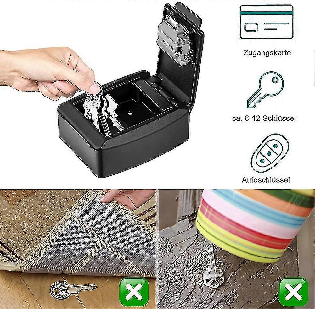 Safe Key Box, Key Code Box, Key Safe 4-digit Lockable Box, Wall-mounted ...