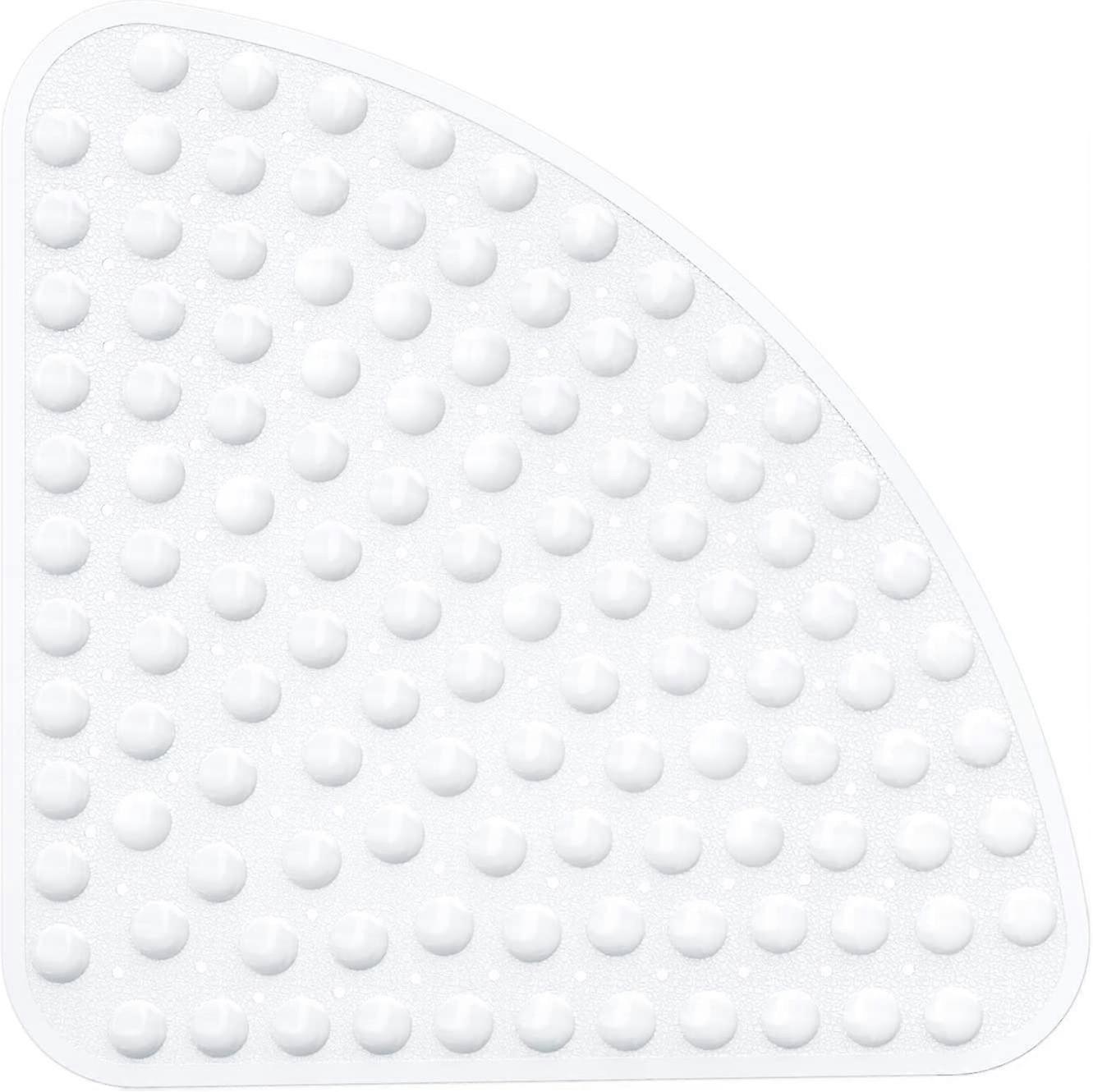53cm*53cm Non Slip Shower Mat with Suction Cups, Non Slip Corner Shower Mat, Non Slip Shower Mat for Elderly, Machine Washable
