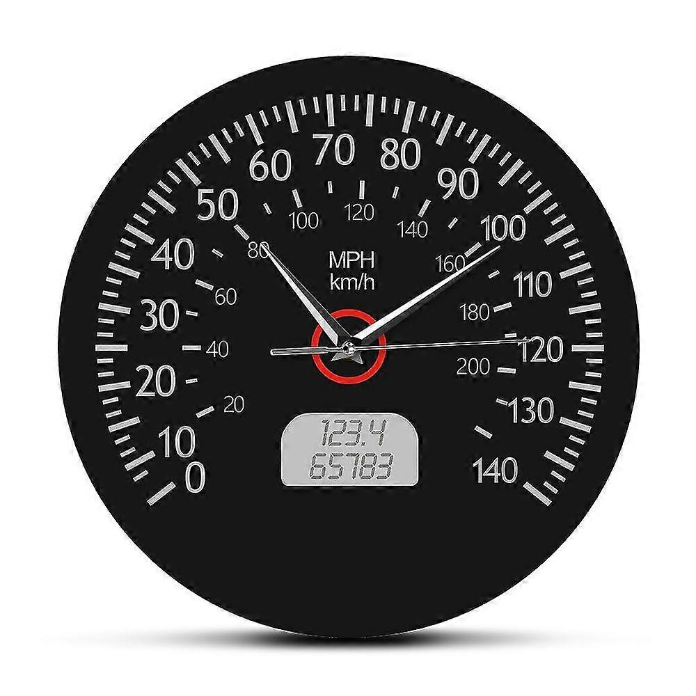 Car Speedometer Dial Digital Watch Wall Clock
