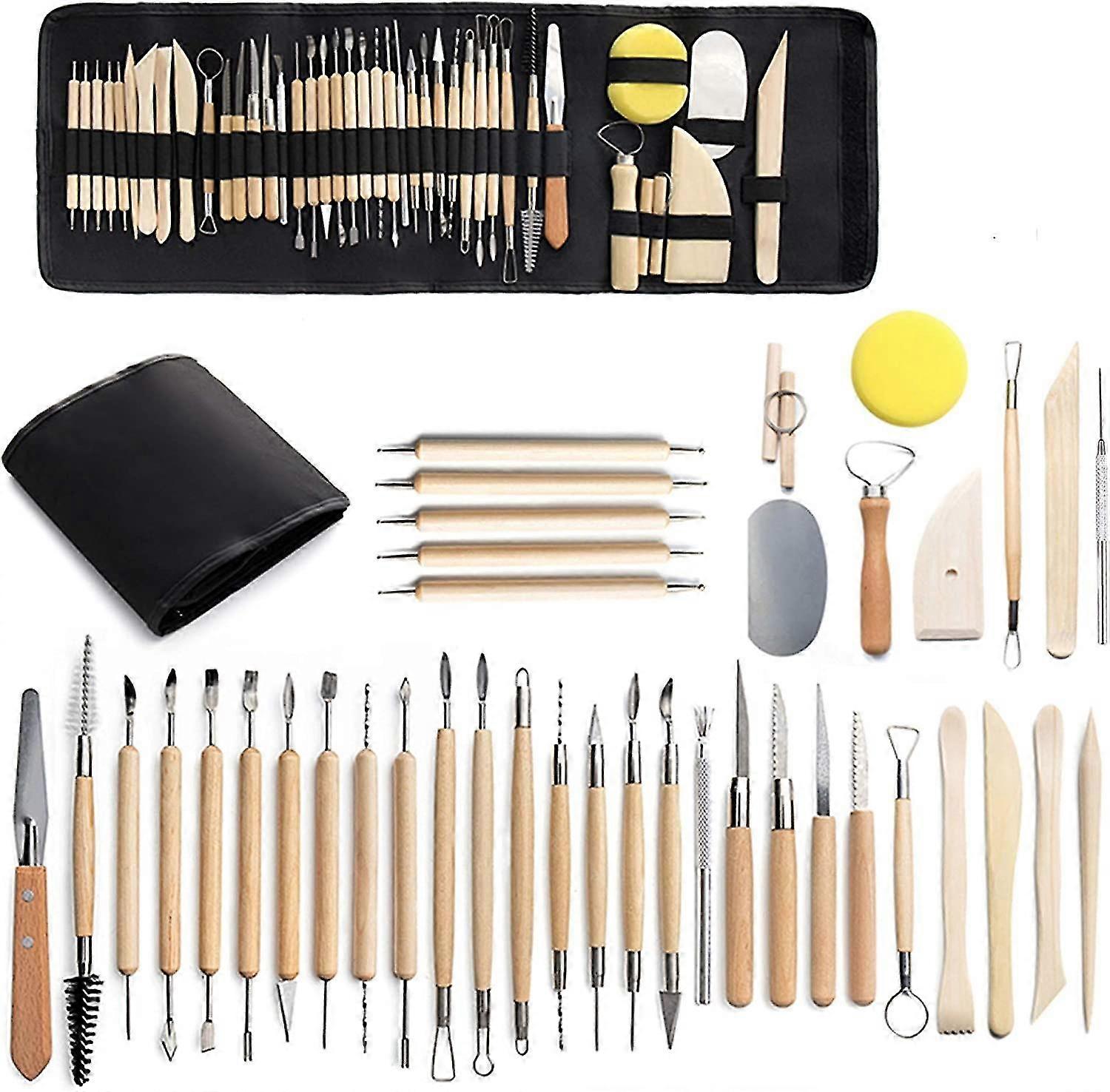 41pcs Pottery Sculpting Tools Set, Polymer Clay Modeling Tools