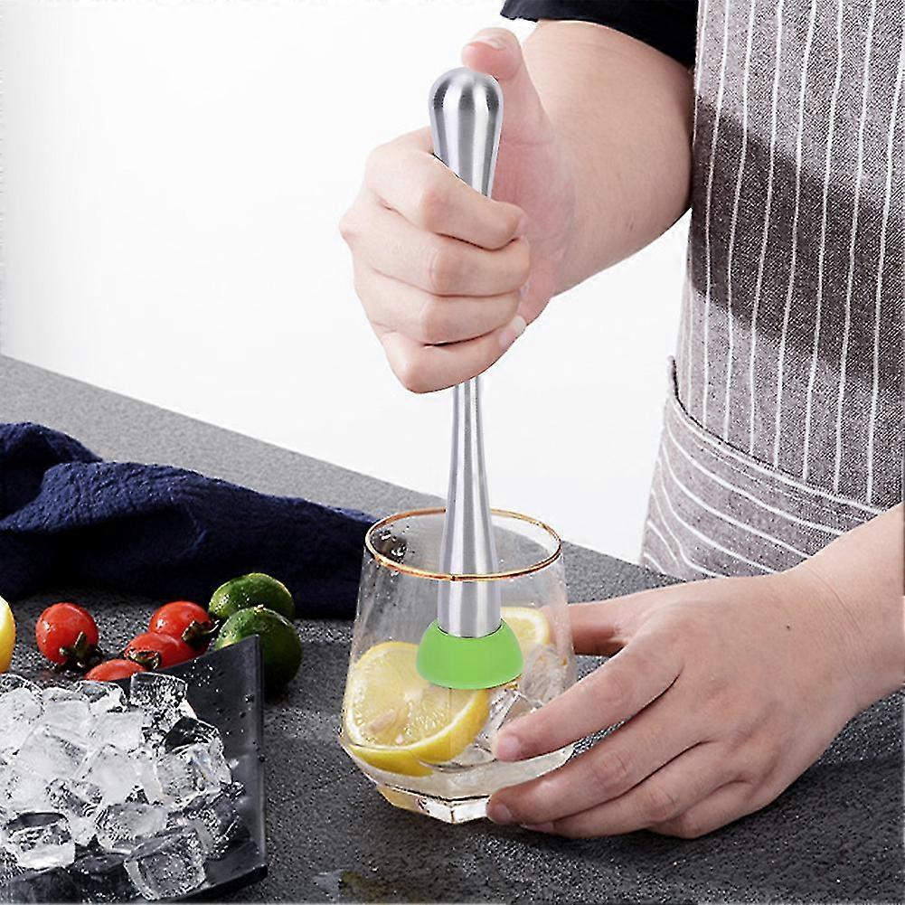 Stainless Steel Unique Stylish Shape Ice Crushing Rod Stick Muddler For Bar Wine Use