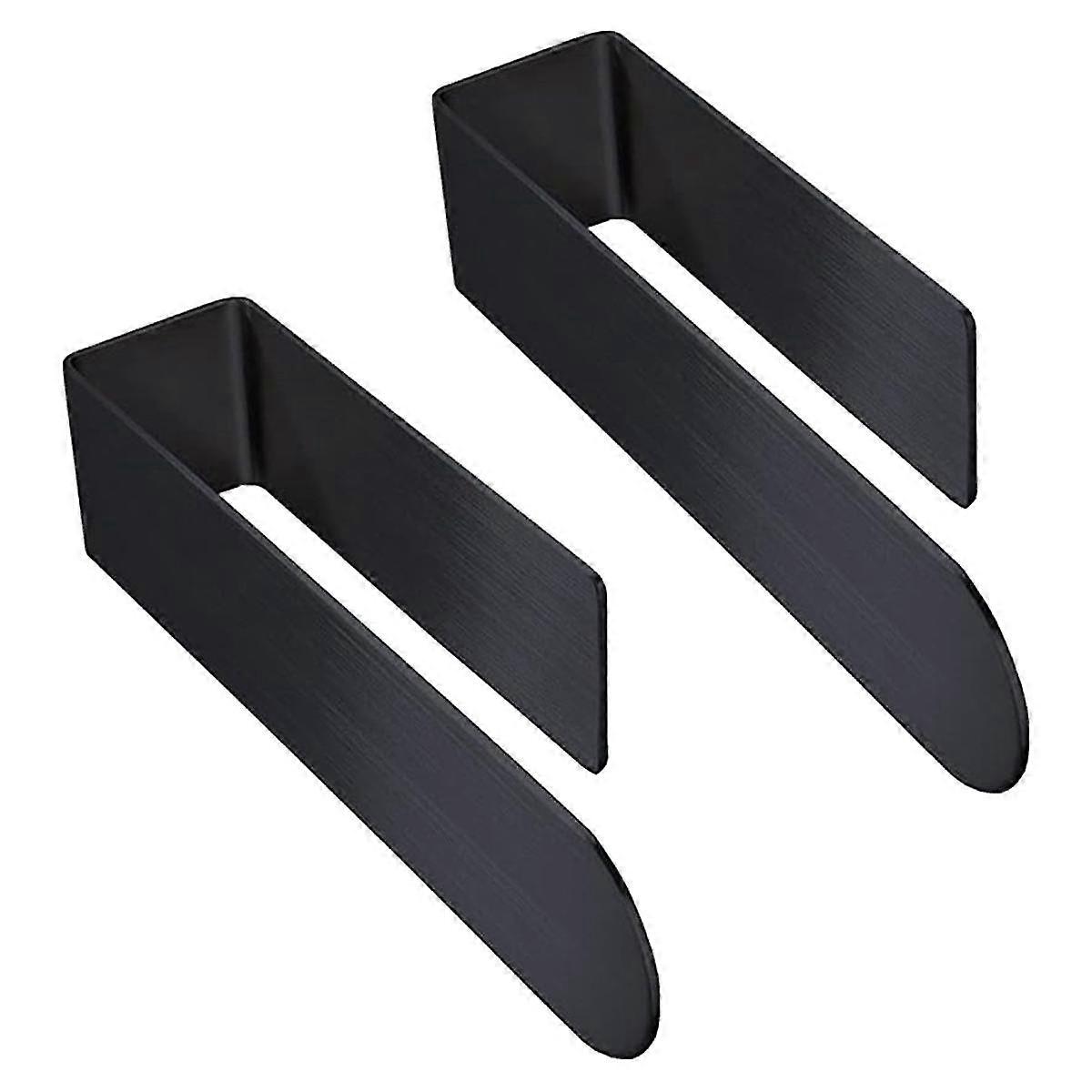 2pcs Self-Adhesive Acrylic Towel Rack for Bathroom, Kitchen Towel Bar Rack,Self-Adhesive Towel and Face Towel Rack Black