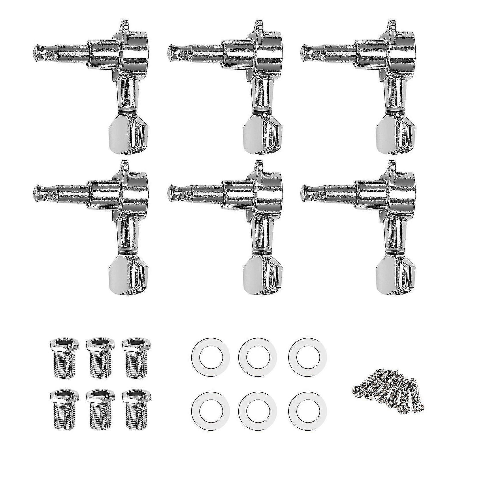 Sealed String Tuning Pegs Tuning Machines Vintage Style 3 Left 3 Right Compatible With Electric Guitar Or Acous PXCL