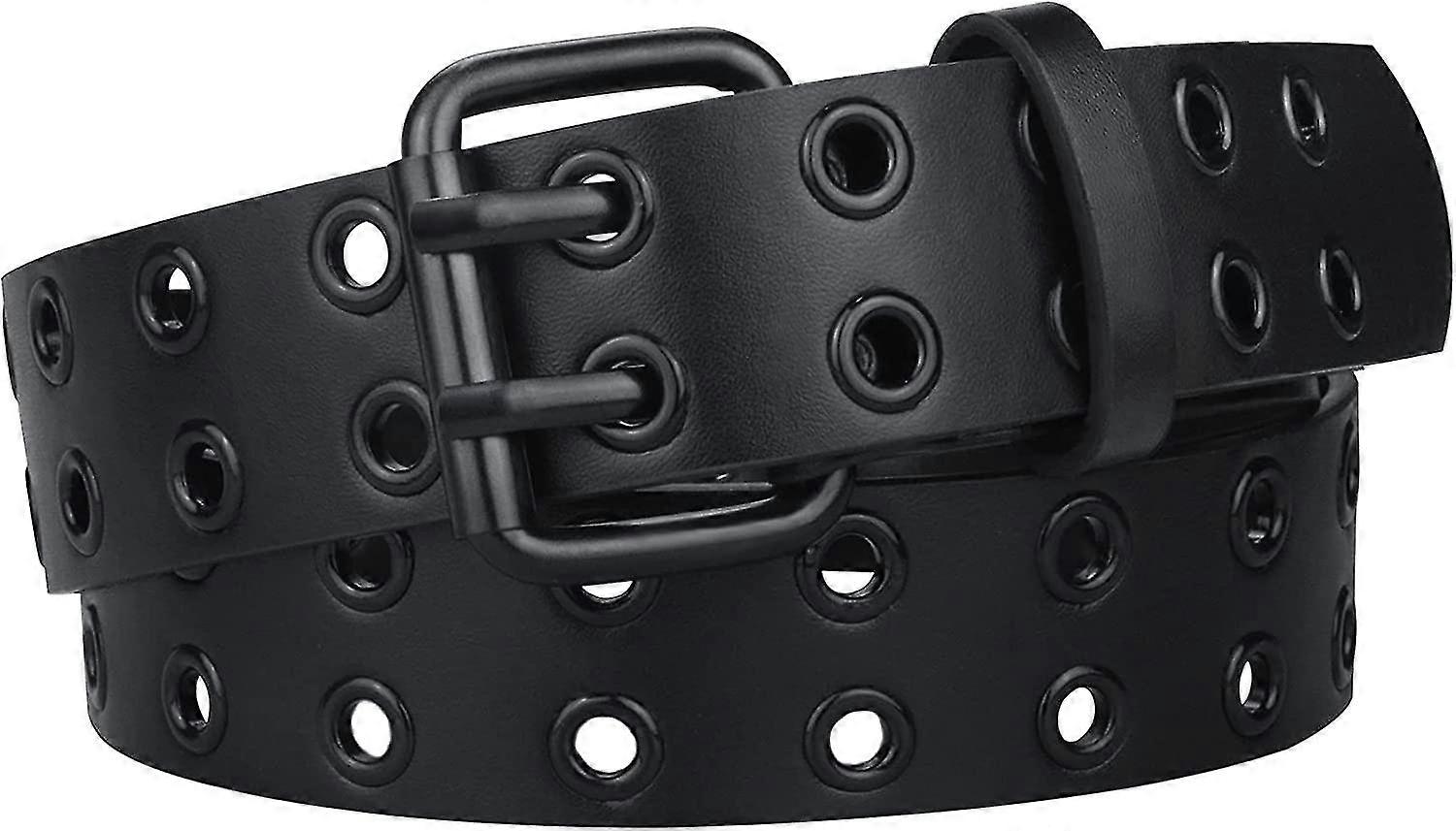 Grommet lærbelter for kvinner