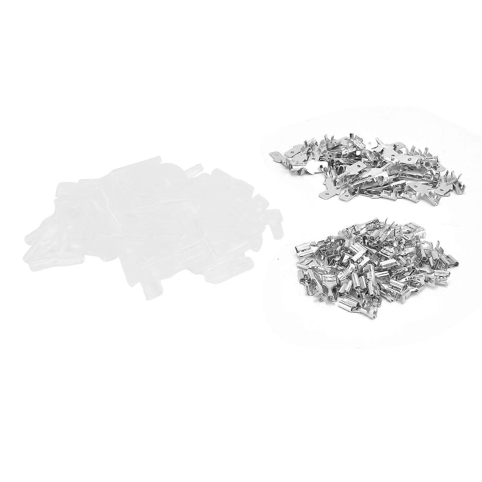 Waterproof Insulated Electronic Component Wire Connectors Kit 4.8MM - 200Pcs