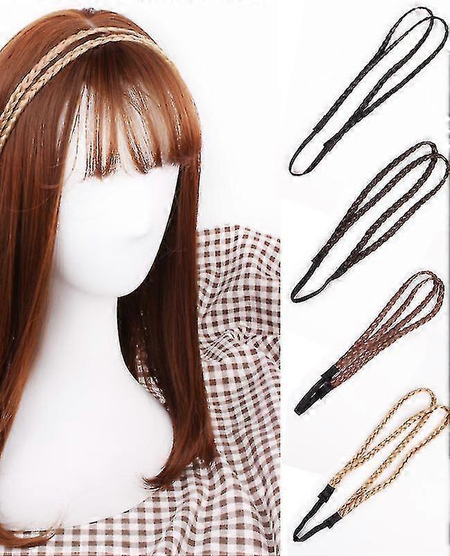 Bandeau, bandeau, bandeau tissé et noué, accessoires de cheveux populaires 4Pcs