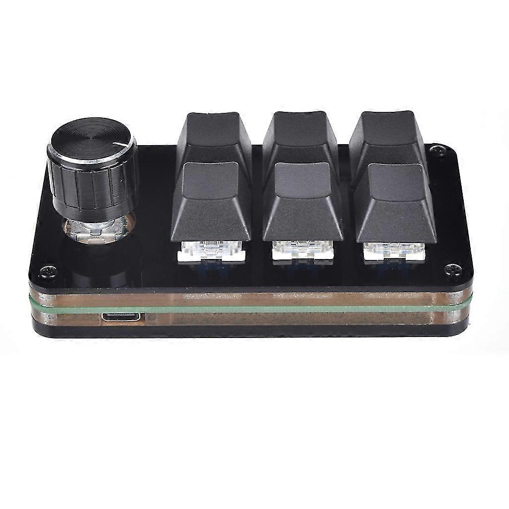 Programming Macro Customization Knob Keyboard 6 Key Mini Button Gaming Keypad Mechanical Hot Swap Macro Keypad With Knob