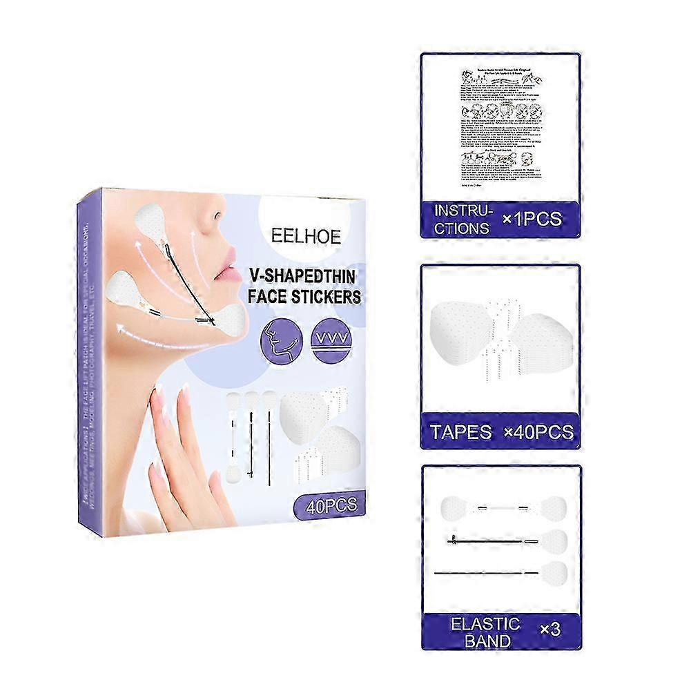 40x Face Tape Lifting Invisible Face Lift Tapes Invisible With String Super Thin