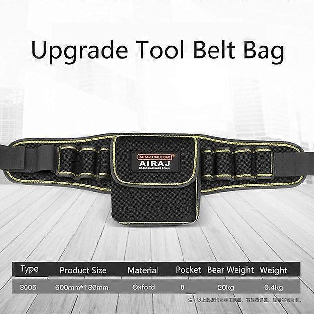 Portable Tool Bags Belt Bag Double Oxford Cloth Waterproof Organize Electrician Bag Multifunctional Storage Toolkit Wear Resistant Durble