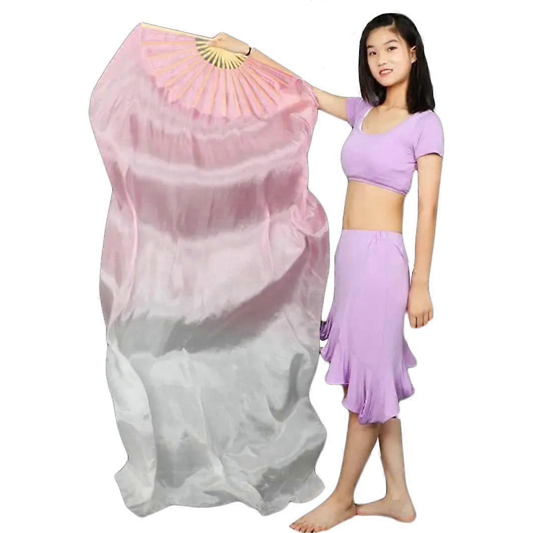 Satin Dance Fans Belly Dance Performance Fans Carnival Party Performance Props