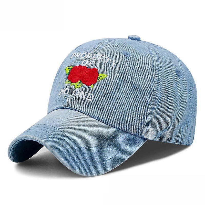 Denim Baseball Cap Sun Hat Rhinestone Snapback Hat