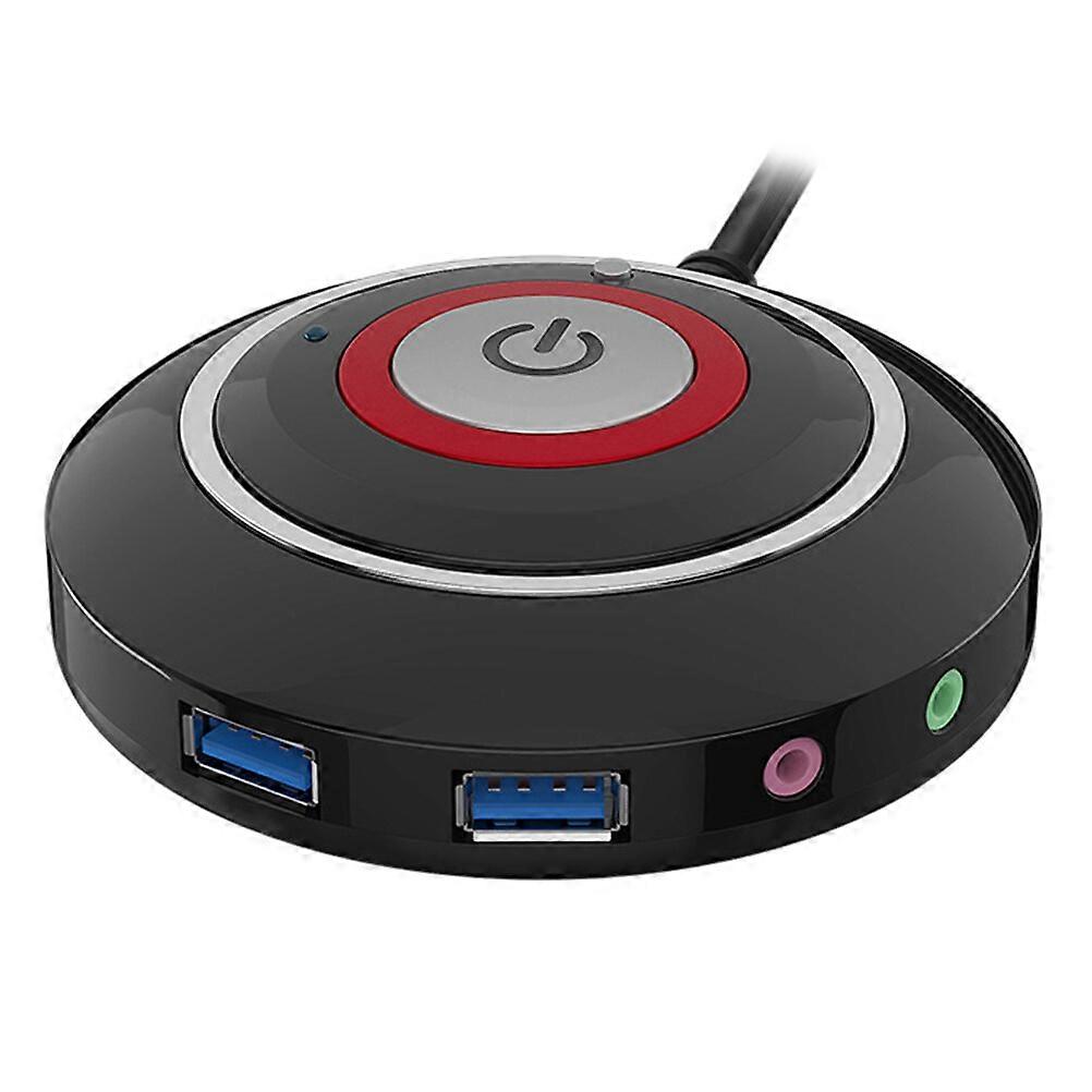 Tilbakestill knapp Erstatning Computer Case 3,5 mm USB strømforsyning knapp