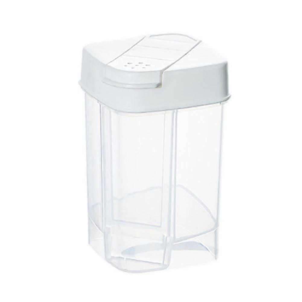 Borcan de condimente măsurate cu capac dublu multifuncțional Clear Spice Storage Box A