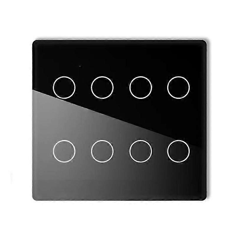 Tuya Wifi Smart Switch Brasilien Standard 4x4 Lyxig glaspanel Touch-sensor 4/6/8 Gang Wall Switch Arbeta med Alexa Google Home